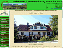 Tablet Screenshot of gaestehaus-bruns.de